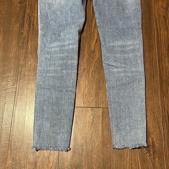 We The Free By Free People Denim Pants Skinny Stretch Distressed Blue Size 26 - Picture 8 of 8